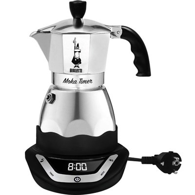 BIALETTI Moka Timer (3 порции, 120 мл) 6092 Гейзерная кофеварка электрическая - фото 30718