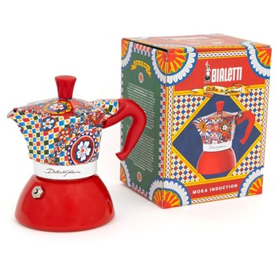 Гейзерная кофеварка BIALETTI 5337 Mokka Express Induktion 2-Tassen Dolce & Gabanna - фото 31055