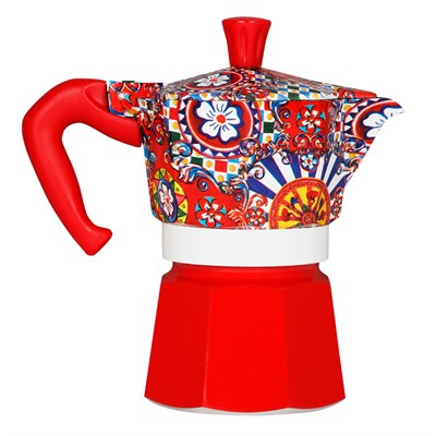 Гейзерная кофеварка Bialetti Moka Express 5329 Dolce&Gabbana Carretto Siciliano - фото 31068
