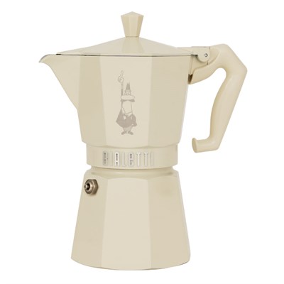Гейзерная кофеварка Bialetti Moka Express Exclusive Cream 9060, 6 чашек - фото 31075