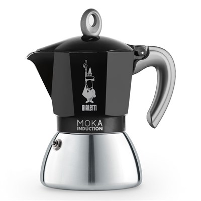Гейзерная кофеварка Bialetti New Moka Induction 6934 черная - фото 31093
