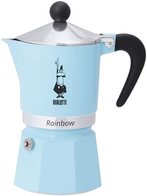 Гейзерная кофеварка Bialetti Rainbow 5042 голубая - фото 31097