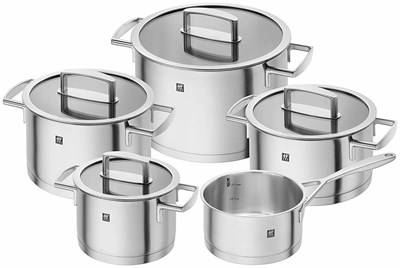 Набор посуды Zwilling J. A. Henckels Vitality 66460-000-0, 5 кастрюль. серебристый - фото 31560