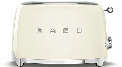 Тостер Smeg TSF01CREU, механическое управление, 2 тоста, бежевый - фото 32664