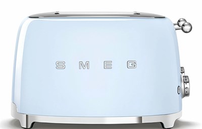 Тостер SMEG TSF03PBEU, регулировка степени обжаривания, подогрев, разморозка, 4 ломтика хлеба - фото 32678