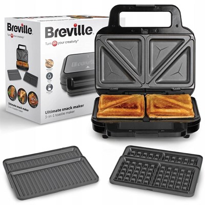 Вафельница Breville 3в1 ULTIMATE VST098X , черный 900 Вт - фото 32683