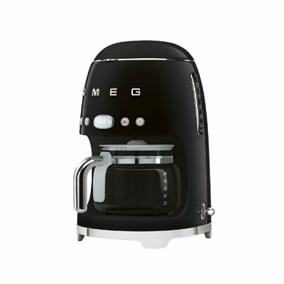 Капельная кофеварка Smeg DCF02BLEU, черный, стиль 50-х годов, 10 чашек, 1.4 л - фото 32692