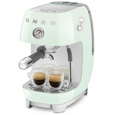 Кофеварка рожковая Smeg Macchina da Caffe Espresso Manuale 50's Style Verde pastello Lucido ECF03PGEU - фото 32698