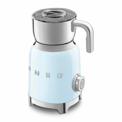 Вспениватель молока SMEG MFF11PBEU, пастельный голубой, автономный, 7 режимов работы, мощность 500 Вт - фото 32791