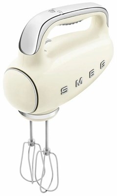 Миксер ручной электрический SMEG HMF01CREU / мощность 250 Вт / 9 скоростей вращения / кремовый - фото 32816