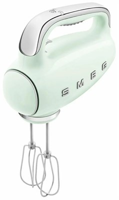 Миксер ручной электрический SMEG HMF01PGEU / мощность 250 Вт / 9 скоростей вращения / пастельный зеленый - фото 32818
