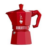 Гейзерная кофеварка Bialetti Moka Express Exclusive Red 9055, 3 чашки