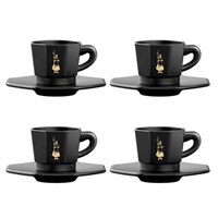 Набор чашек Bialetti moka черный из 4 предметов (rtatz403)