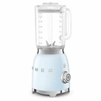 Блендер Smeg BLF03PBEU, ретро стиль 50-х годов, 800 Вт, 4 режима, 1,5л , пастельный голубой