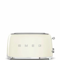 Тостер Smeg TSF02CREU кремовый, стиль 50-х г. г, 4 ломтика, корпус из нержавеющей стали, 6 уровней поджаривания