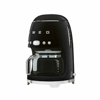 Капельная кофеварка Smeg DCF02BLEU, черный, стиль 50-х годов, 10 чашек, 1.4 л
