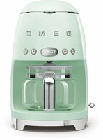Капельная кофеварка Smeg DCF02PGEU, пастельный зеленый, стиль 50-х годов, 10 чашек, 1.4 л