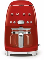 Капельная кофеварка Smeg DCF02RDEU, красный, стиль 50-х годов, 10 чашек, 1.4 л