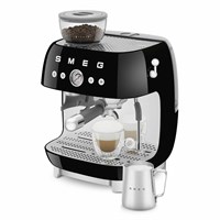 Кофемашина SMEG EGF03BLEU черный, рожковая, эспрессо, встроенная кофемолка