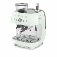 Кофемашина SMEG EGF03PGEU пастельный зеленый, рожковая, эспрессо, встроенная кофемолка