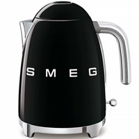 Чайник электрический Smeg (KLF03BLEU), 1,7 литра, металл/пластик, 2400Вт, черный