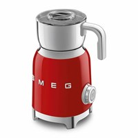 Вспениватель молока SMEG MFF11RDEU, красный, автономный, 7 режимов работы, мощность 500 Вт