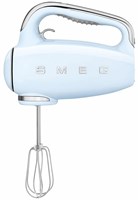 Миксер ручной электрический SMEG HMF01PBEU / мощность 250 Вт / 9 скоростей вращения / пастельный голубой