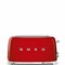 Тостер Smeg TSF02RDEU красный, стиль 50-х г. г, 4 ломтика, корпус из нержавеющей стали, 6 уровней поджаривания - фото 32673