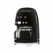 Капельная кофеварка Smeg DCF02BLEU, черный, стиль 50-х годов, 10 чашек, 1.4 л