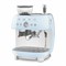 Кофемашина SMEG EGF03PBEU пастельный голубой, рожковая, эспрессо, встроенная кофемолка